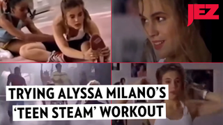 Try Alyssa Milano's 1988 Workout to Relieve 2020 Stress